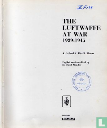 The Luftwaffe at war 1939-1945 - Afbeelding 3
