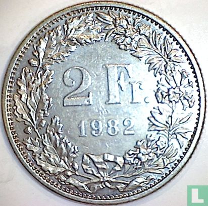 Switzerland 2 francs 1982 - Image 1