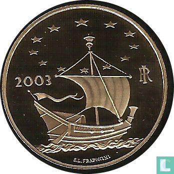 Italy 50 euro 2003 (PROOF) "Europa delle Arti" - Image 1