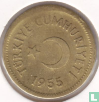 Turkije 5 kurus 1955 - Afbeelding 1