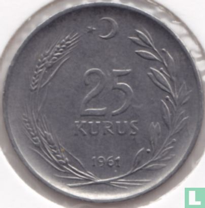 Turkey 25 kurus 1961 - Image 1