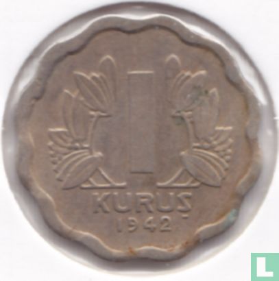 Turquie 1 kurus 1942 - Image 1