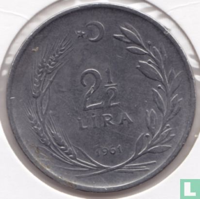 Turkey 2½ lira 1961 - Image 1