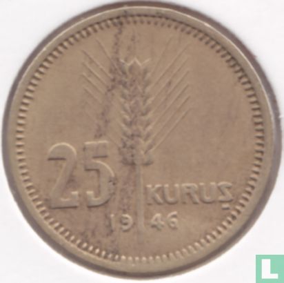 Turkije 25 kurus 1946 - Afbeelding 1