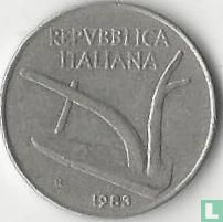 Italy 10 lire 1983 - Image 1
