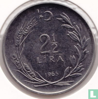 Turkije 2½ lira 1965 - Afbeelding 1