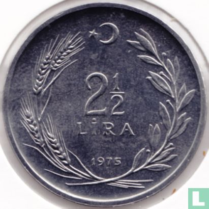Turkey 2½ lira 1975 - Image 1