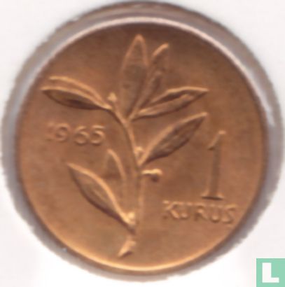 Turkije 1 kurus 1965 - Afbeelding 1