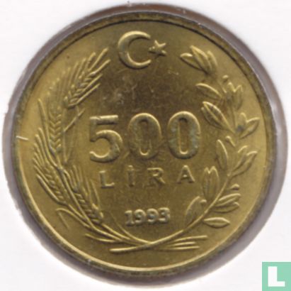 Turkey 500 lira 1993 - Image 1