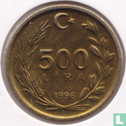 Turkije 500 lira 1996 - Afbeelding 1