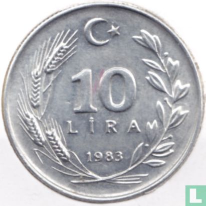 Turquie 10 lira 1983 - Image 1