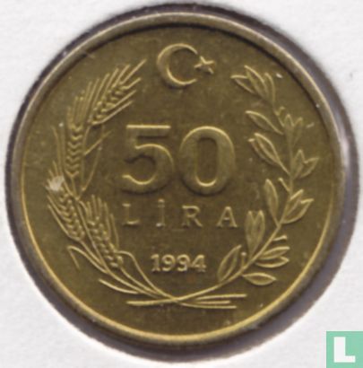 Turkey 50 lira 1994 - Image 1