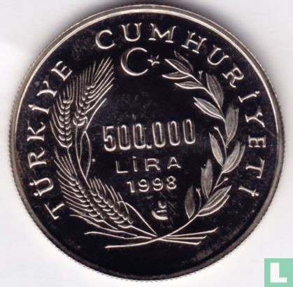 Turkey 500.000 lira 1998 "Lira to Euro Transition" - Image 1