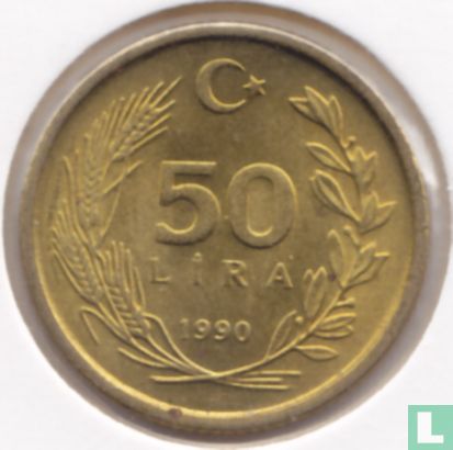 Turkije 50 lira 1990 - Afbeelding 1