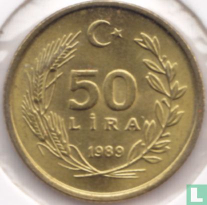 Turquie 50 lira 1989 - Image 1