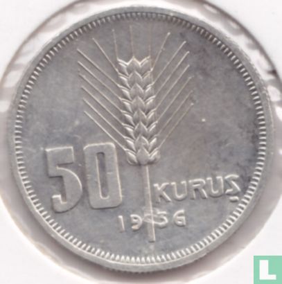 Turkije 50 kurus 1936 - Afbeelding 1