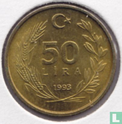 Turkey 50 lira 1993 - Image 1