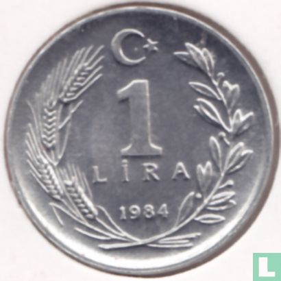 Turquie 1 lira 1984 - Image 1