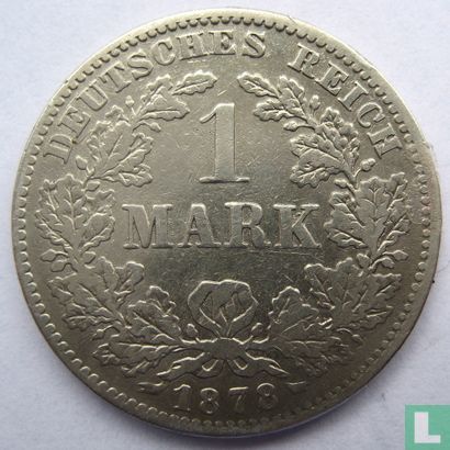 Duitse Rijk 1 mark 1878 (J) - Afbeelding 1