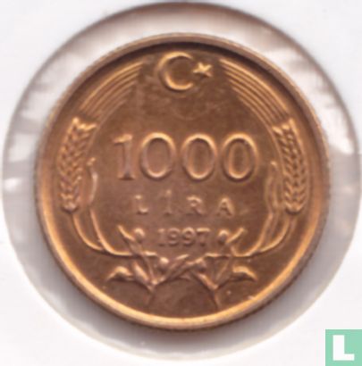 Turkije 1000 lira 1997 - Afbeelding 1