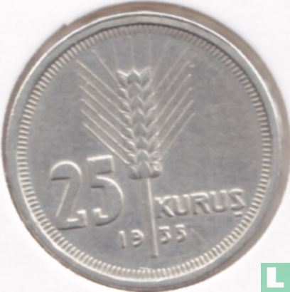 Turkey 25 kurus 1935 - Image 1
