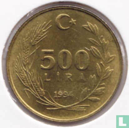 Turkey 500 lira 1994 - Image 1