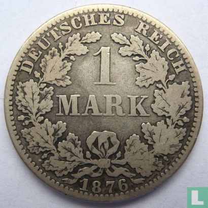 Empire allemand 1 mark 1876 (A) - Image 1