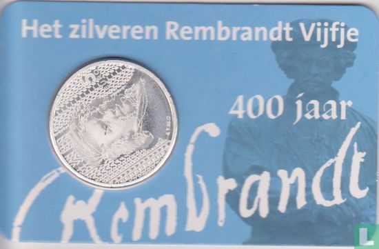 Netherlands 5 euro 2006 (coincard - HNM) "400th anniversary Birth of Rembrandt Harmenszoon van Rijn" - Image 1