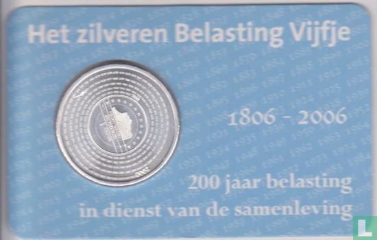 Netherlands 5 euro 2006 (coincard - HNM) "200th anniversary of Financial Authority" - Image 1