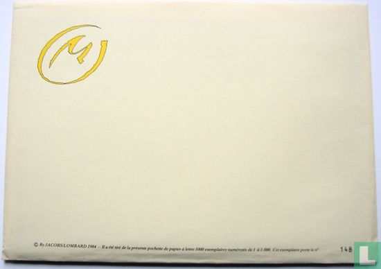 Het gele teken Briefpapier en enveloppen  - Afbeelding 1