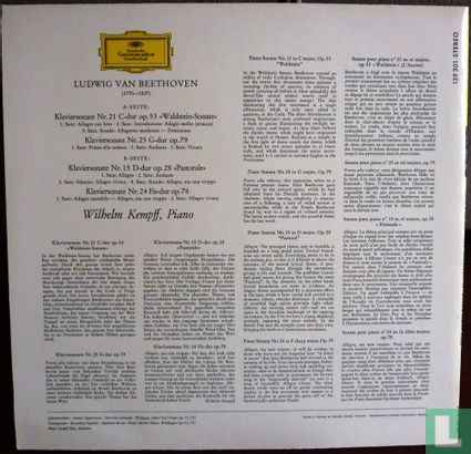 Sonaten Nr. 21 »Waldstein«, Nr. 25 G-dur, Nr. 15 »Pastorale«, Nr. 24 Fis-dur - Bild 2