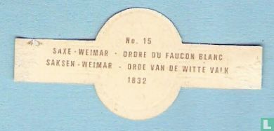 Saksen - Weimar - Orde van de Witte Valk 1832 - Afbeelding 2