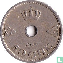 Norwegen 50 Øre 1941 (Kupfer-Nickel) - Bild 1