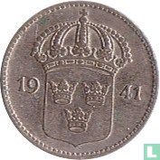 Zweden 10 öre 1941 (zilver) - Afbeelding 1