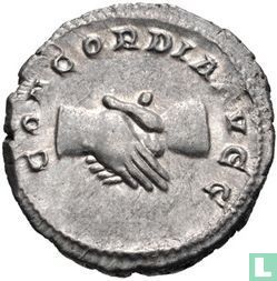Antoninianus Roman Empire in 238 AD Emperor Balbinus. 2nd emission - Image 2