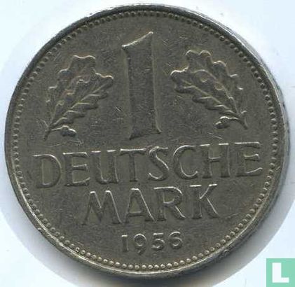 Allemagne 1 mark 1956 (G) - Image 1