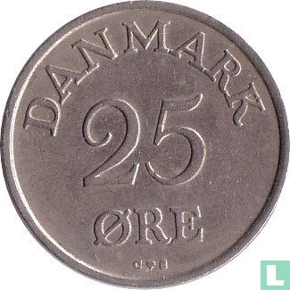 Dänemark 25 Øre 1957 - Bild 2