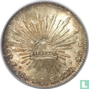Mexico 8 real 1884 (Zs JS) - Afbeelding 1