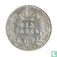 United Kingdom 6 pence 1898 - Image 1