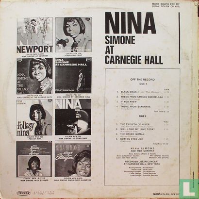 Nina Simone at Carnegie Hall - Afbeelding 2