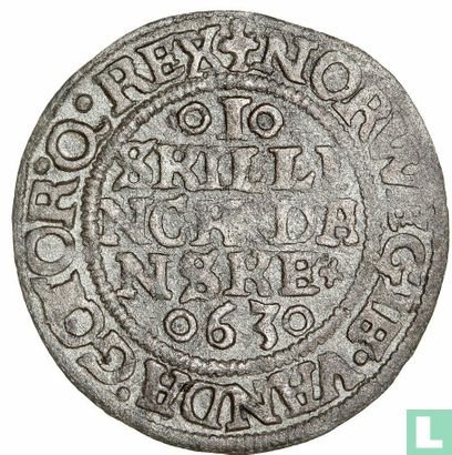 Denmark 1 skilling 1563 - Image 1
