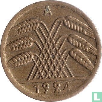 Duitse Rijk 50 rentenpfennig 1924 (A) - Afbeelding 1