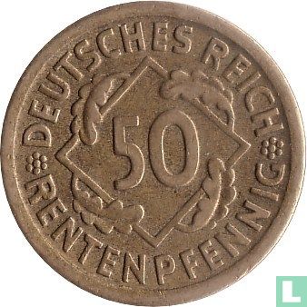 Duitse Rijk 50 rentenpfennig 1924 (A) - Afbeelding 2
