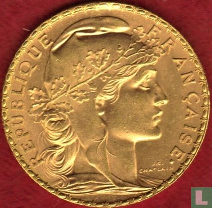 France 20 francs 1913 - Image 2
