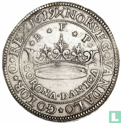 Danemark 2 kroner 1619 - Image 1