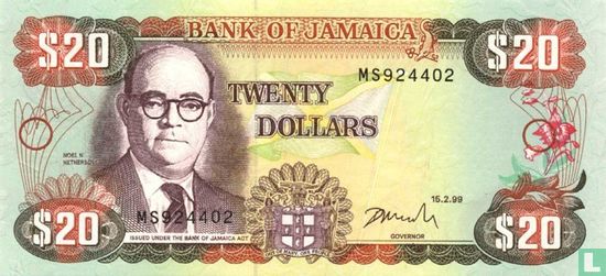 Jamaica 20 Dollars 1999 - Image 1