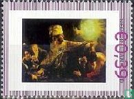 Rembrandt - La fête du roi Belshazzar