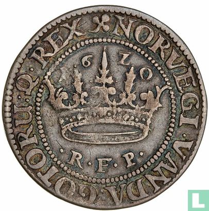 Denemarken ½ krone 1620 - Afbeelding 1