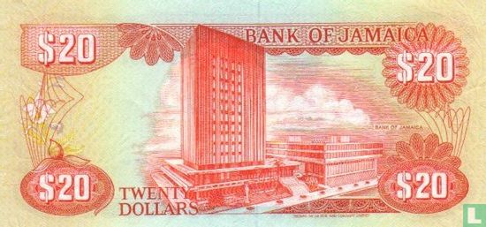 Jamaika 20 Dollars 1989 - Bild 2