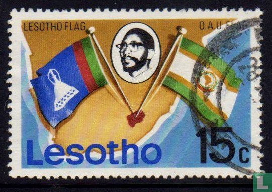 O.A.U Lesotho and flags.